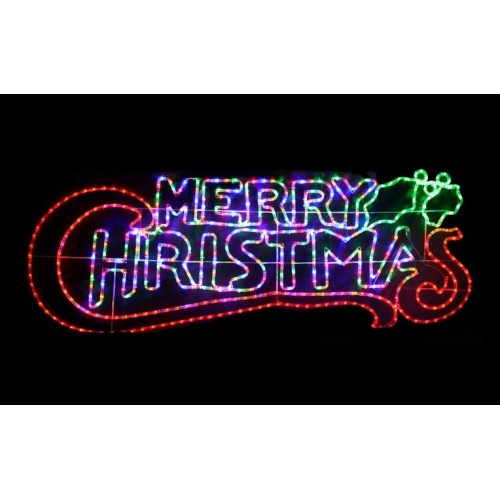 12M LED MERRY CHRISTMAS WITH CONTROLLER 100*44 ( Multi )